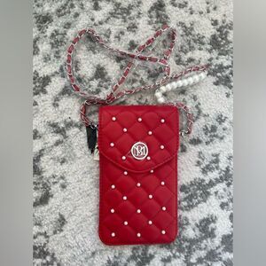 Badgley Mischka red Crossbody Phone Case